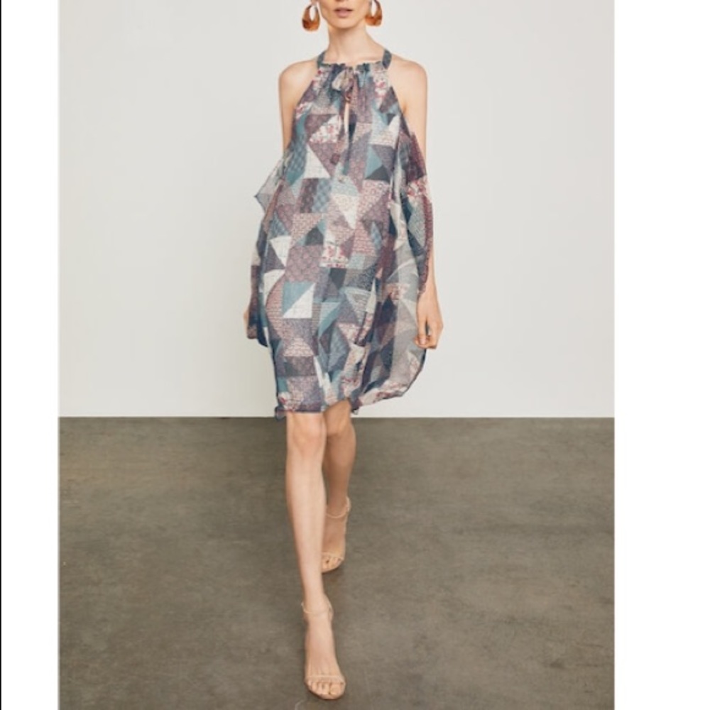 Bcbgmaxazria Pottery Patchwork Handkerchief Dress - image 3